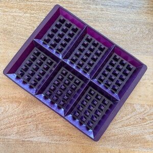 Epicure Silicone Waffle Mold Purple-Discontinued